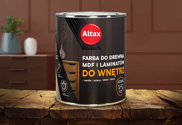 Farba do drewna, MDF i laminatów do wnętrz Farba do drewna, MDF i laminatów do wnętrz